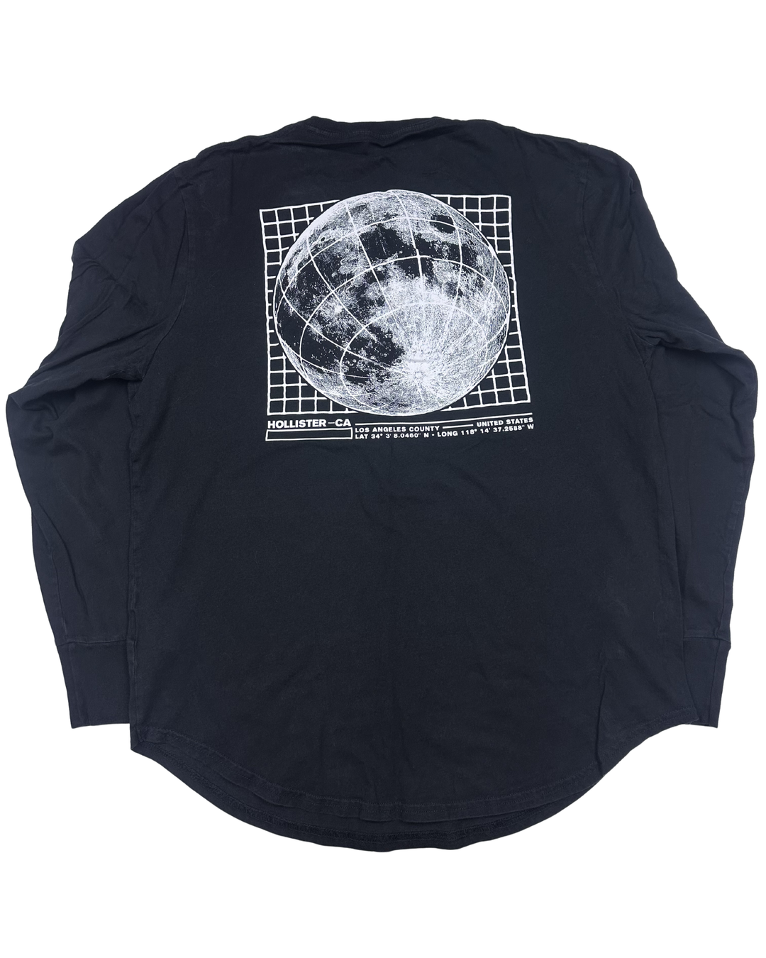 Hollister Globe Graphic Long Sleeve T-Shirt (large)