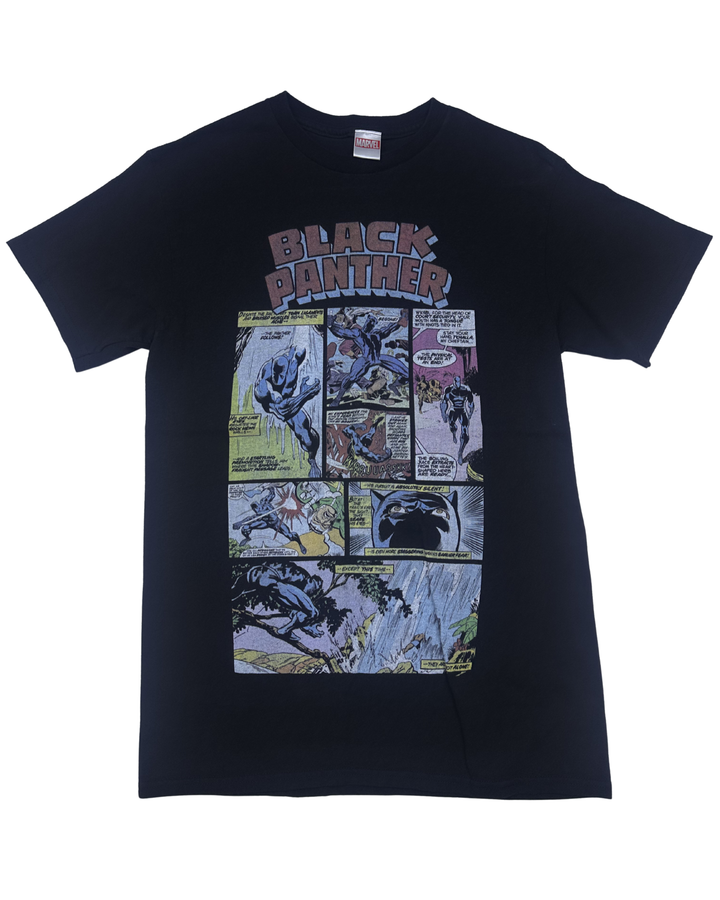 Marvel Black Panther Comic Panel Graphic T-Shirt (Medium)