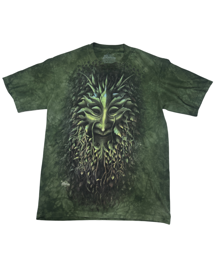 The Mountain Green Man Tree Face T-Shirt (small)