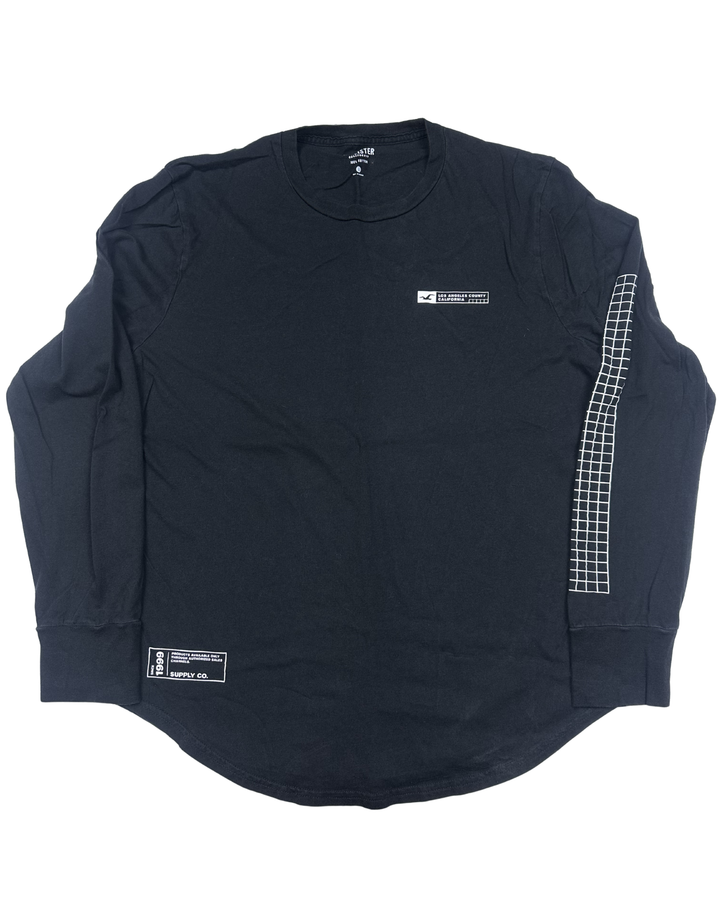 Hollister Globe Graphic Long Sleeve T-Shirt (large)