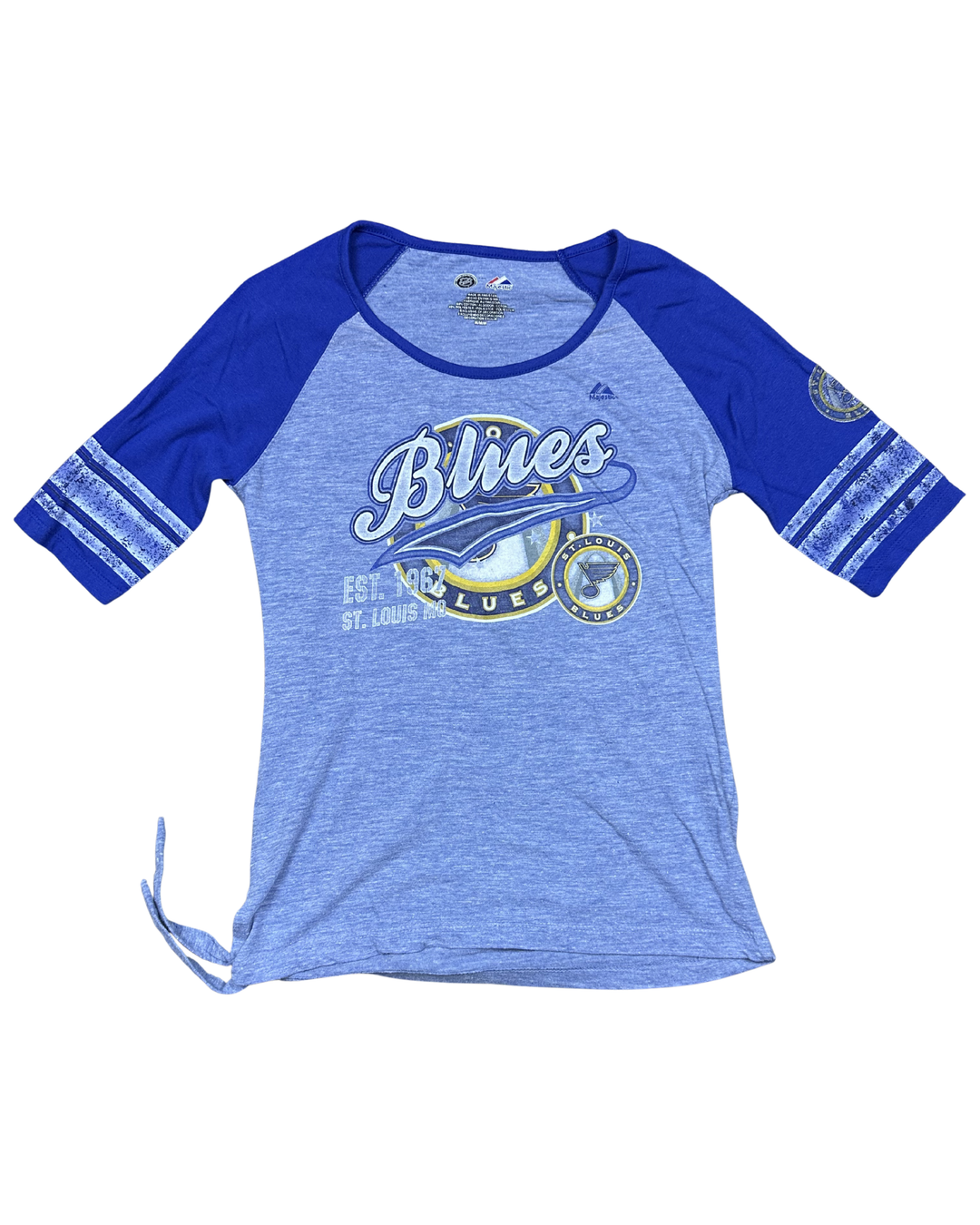 Majestic St. Louis Blues Women's Raglan T-Shirt (Medium)