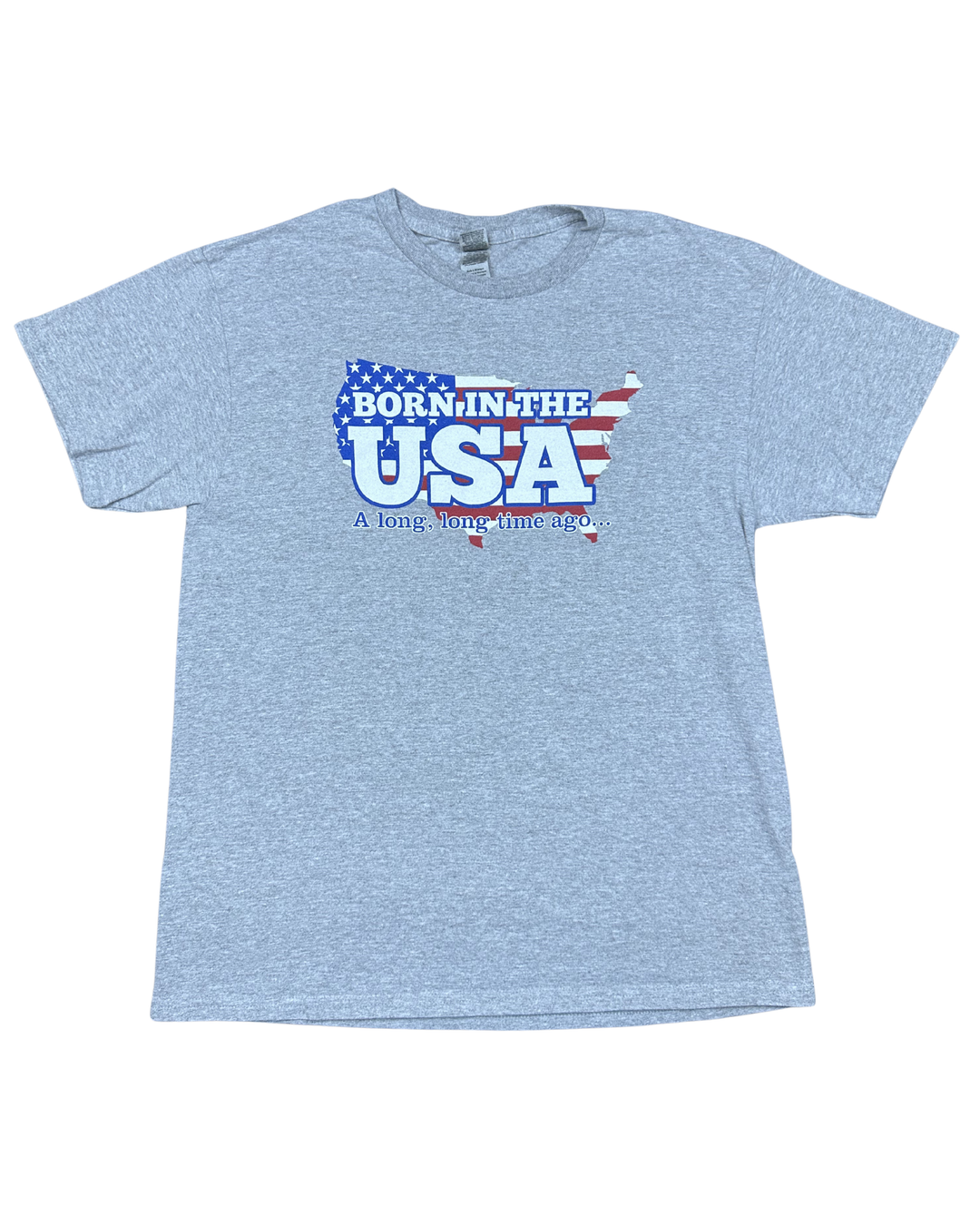 Born in the USA A Long Long Time Ago Graphic T-Shirt (Large)
