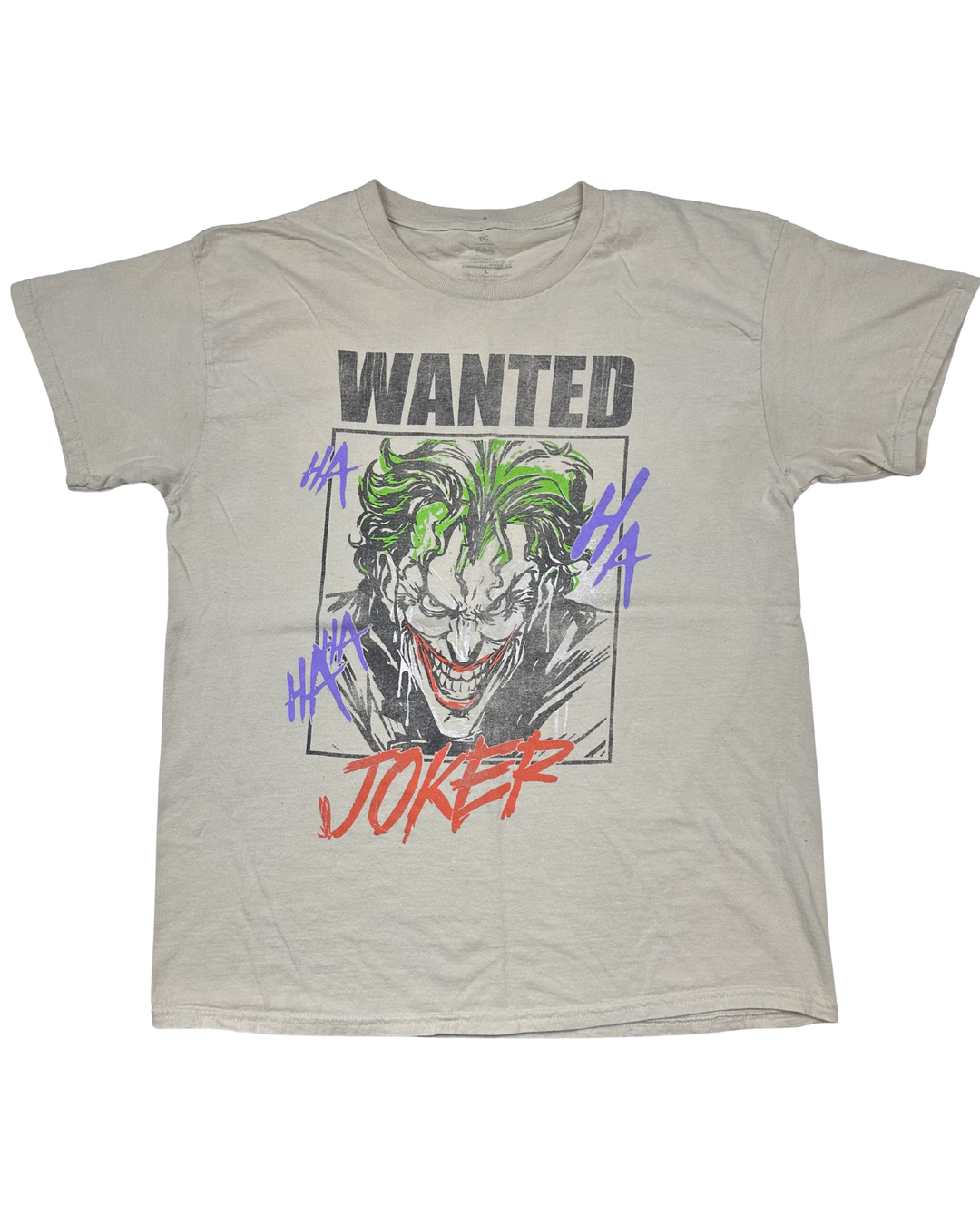 DC Comics Joker Wanted Graphic T-Shirt (large)