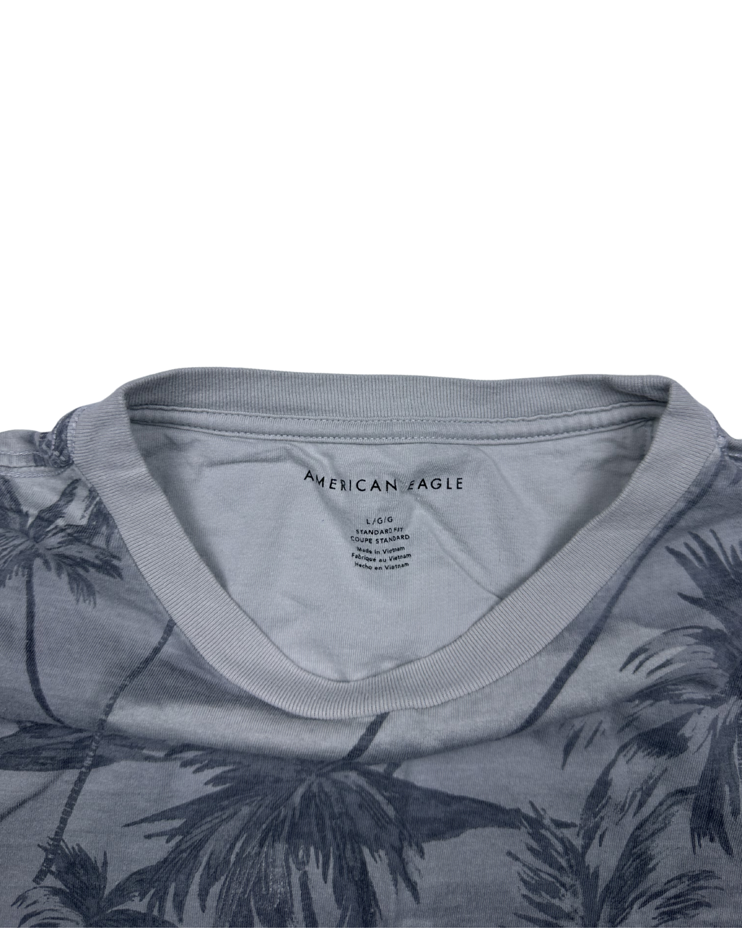 American Eagle Palm Tree All-Over Print T-Shirt (large)