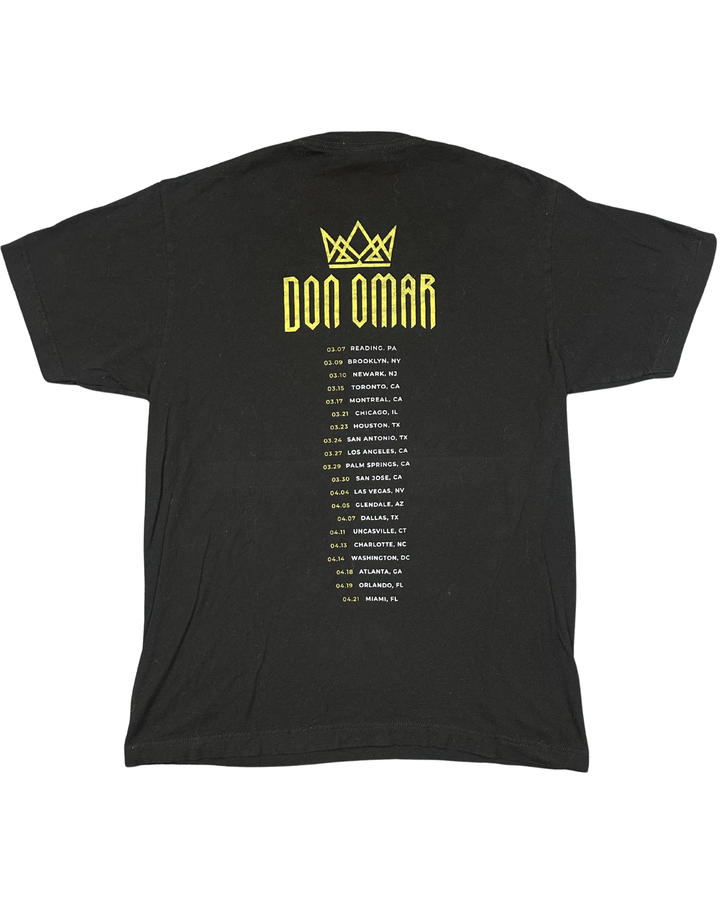 Don Omar Back to Reggaeton US Tour Graphic T-Shirt (Medium)