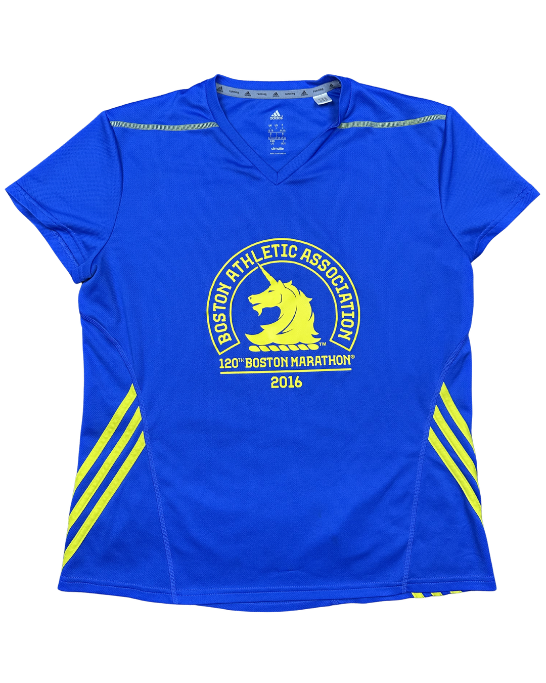 Adidas Boston Athletic Association 120th Boston Marathon 2016 T-Shirt Women's (Large)