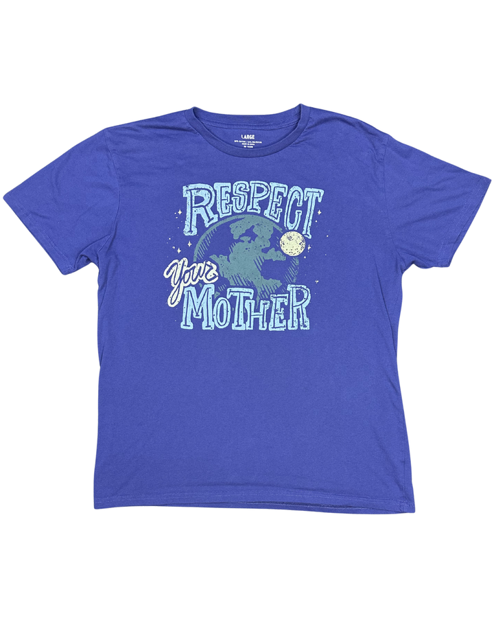 Respect Your Mother Earth Day Graphic T-Shirt (Large)