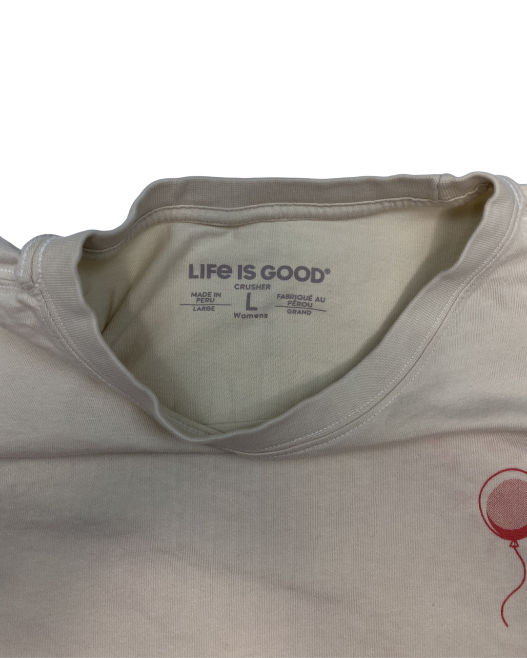 Life Is Good IT You'll Float Too Derry Pool Supply Graphic T-Shirt Women's (Large)