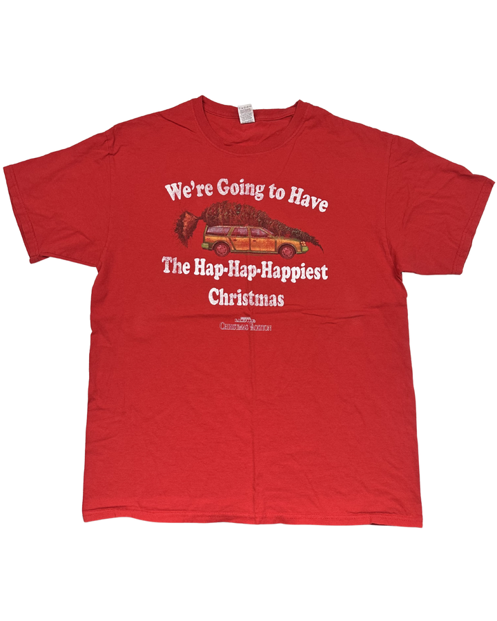 National Lampoons Christmas Vacation Hap-Hap-Happiest T-Shirt (large)
