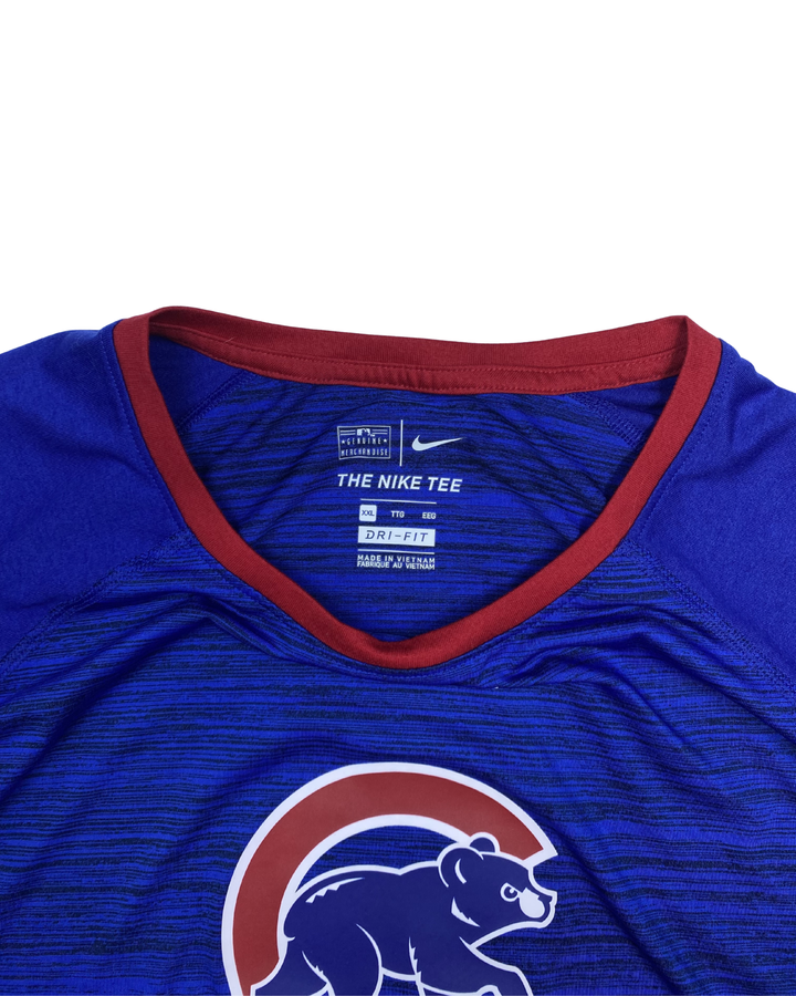 Nike Chicago Cubs Dri-Fit 3/4 Sleeve T-Shirt (XS)