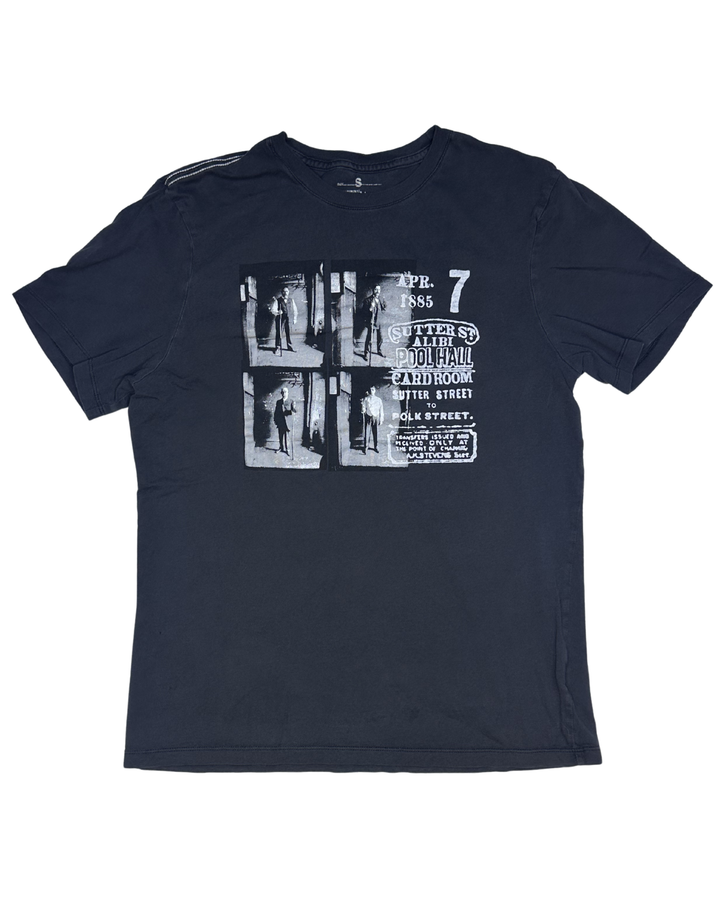 Banana Republic Sutter Street Pool Hall Graphic T-Shirt (Small)