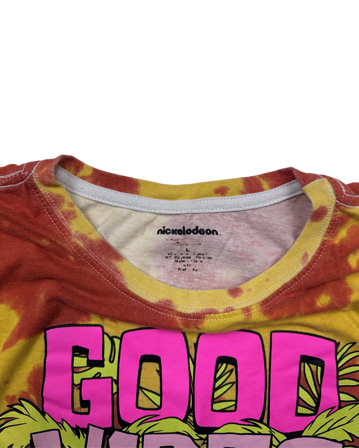 Nickelodeon SpongeBob SquarePants Good Vibes Only Tie-Dye T-Shirt (large)