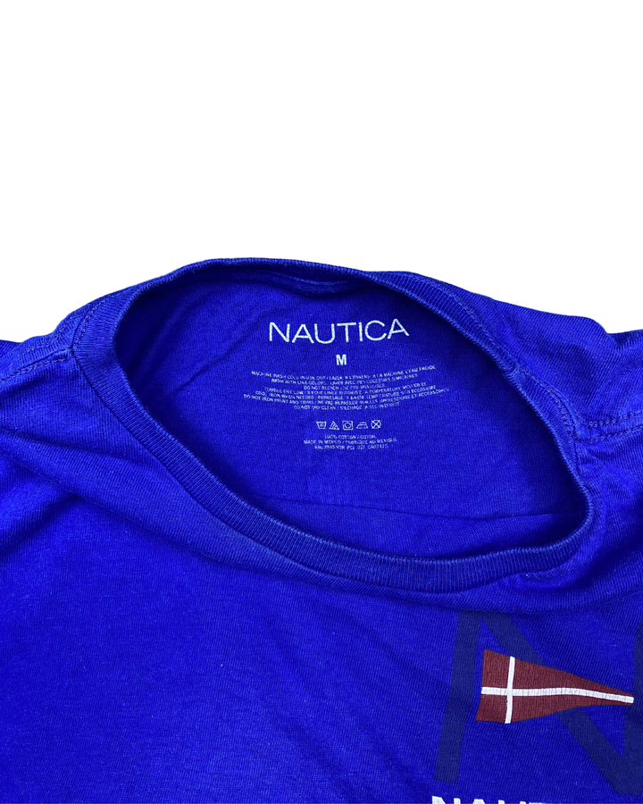 Nautica Sailboat Flag Logo T-Shirt (Medium)
