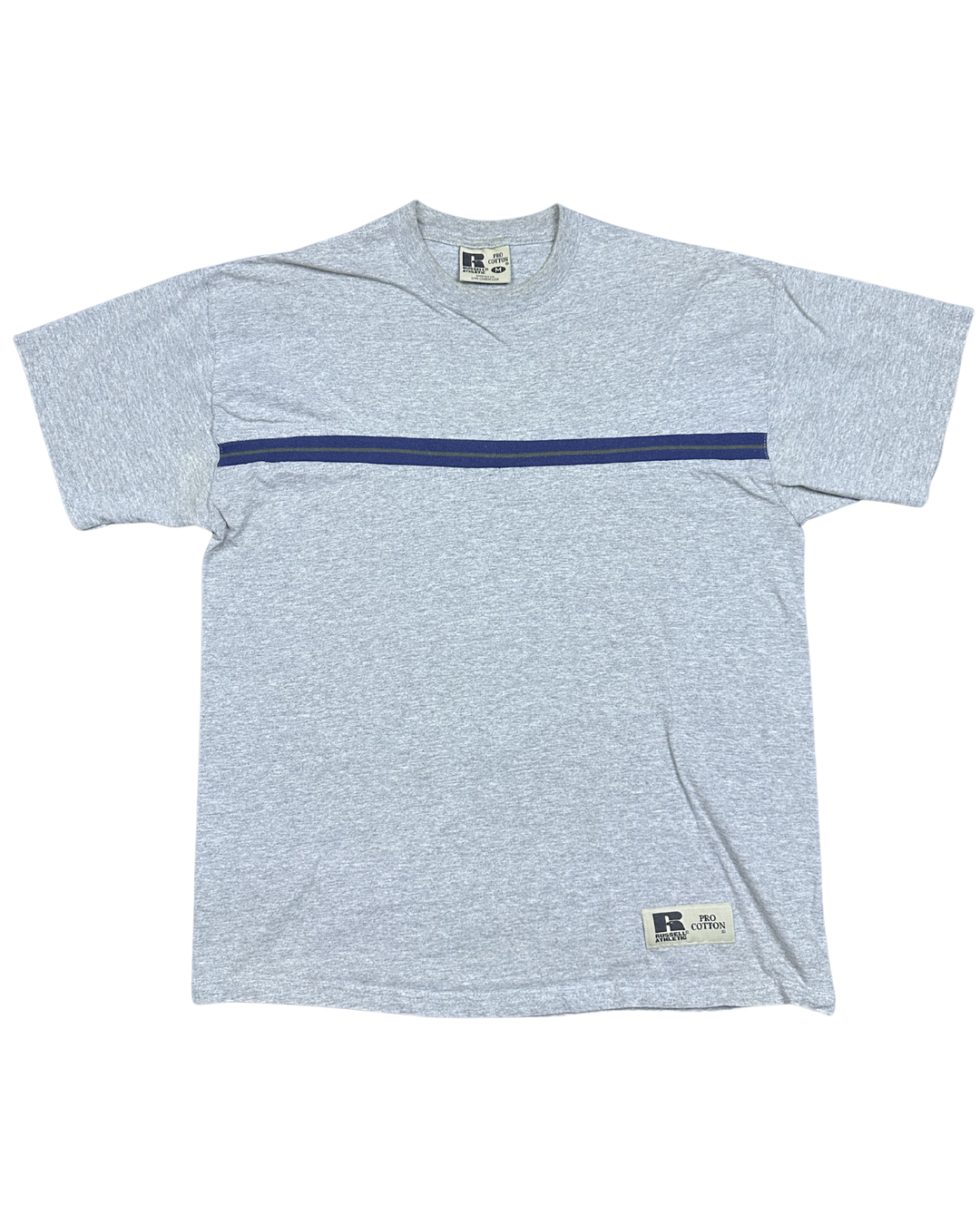Russell Athletic Striped T-Shirt (Medium)