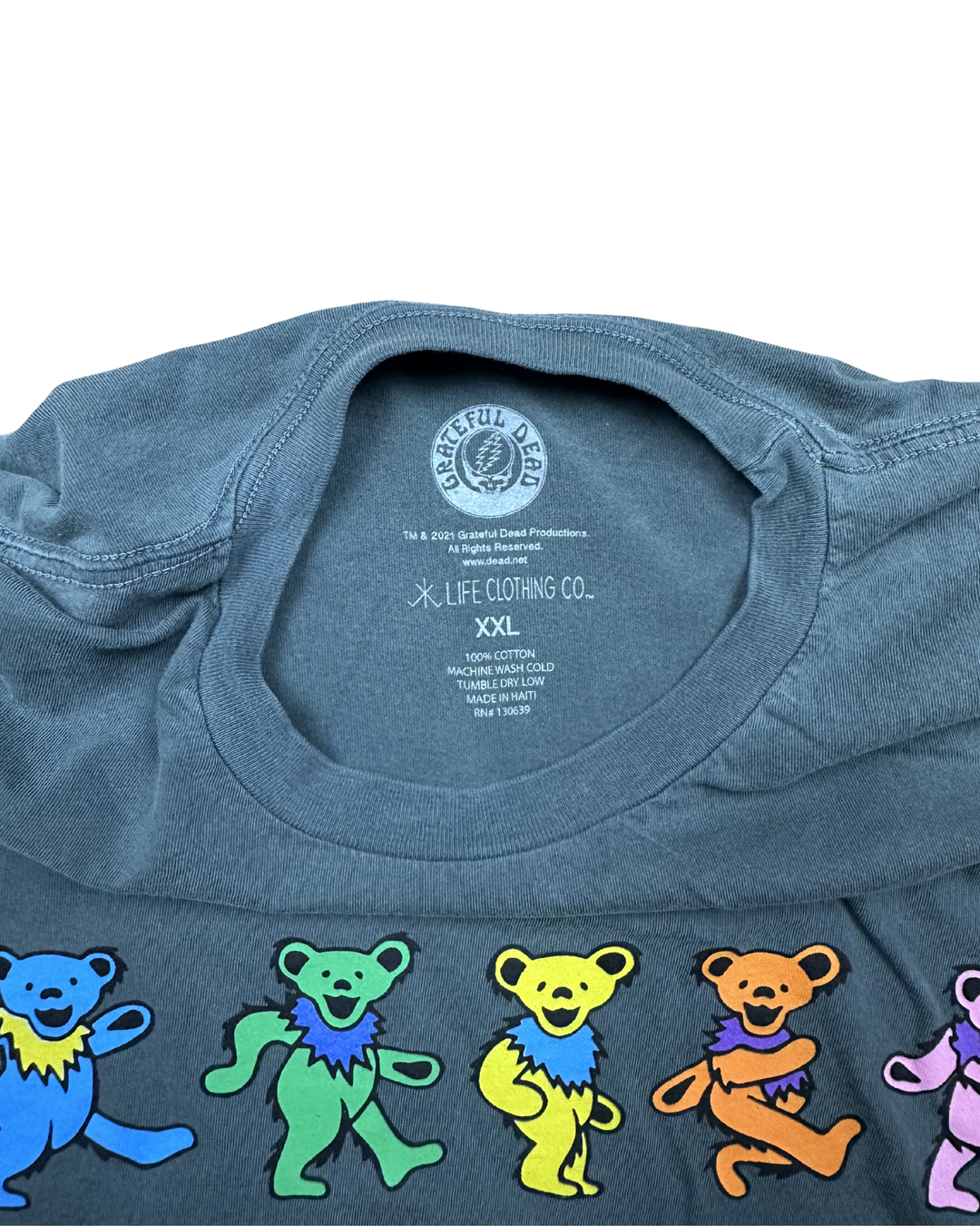 Grateful Dead Dancing Bears Graphic T-Shirt (2XL)