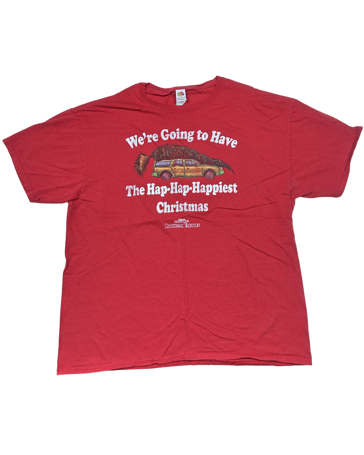 Christmas Vacation Hap-Hap-Happiest Christmas T-Shirt (XL)