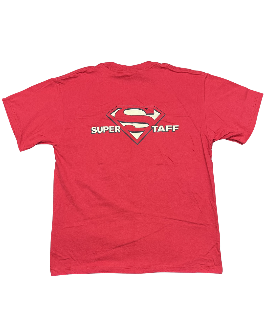 DC Comics Superman "Super Staff" Indian Summer Camp Graphic T-Shirt (Large)