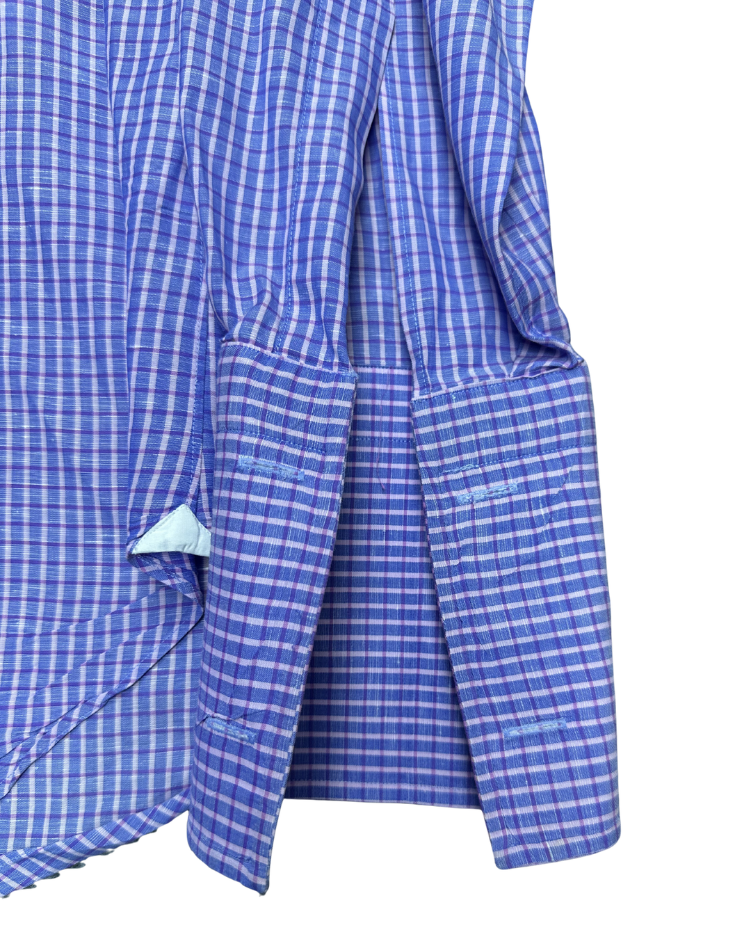 Daniel Dolce Plaid Check Button-Down Long Sleeve Shirt (Large)