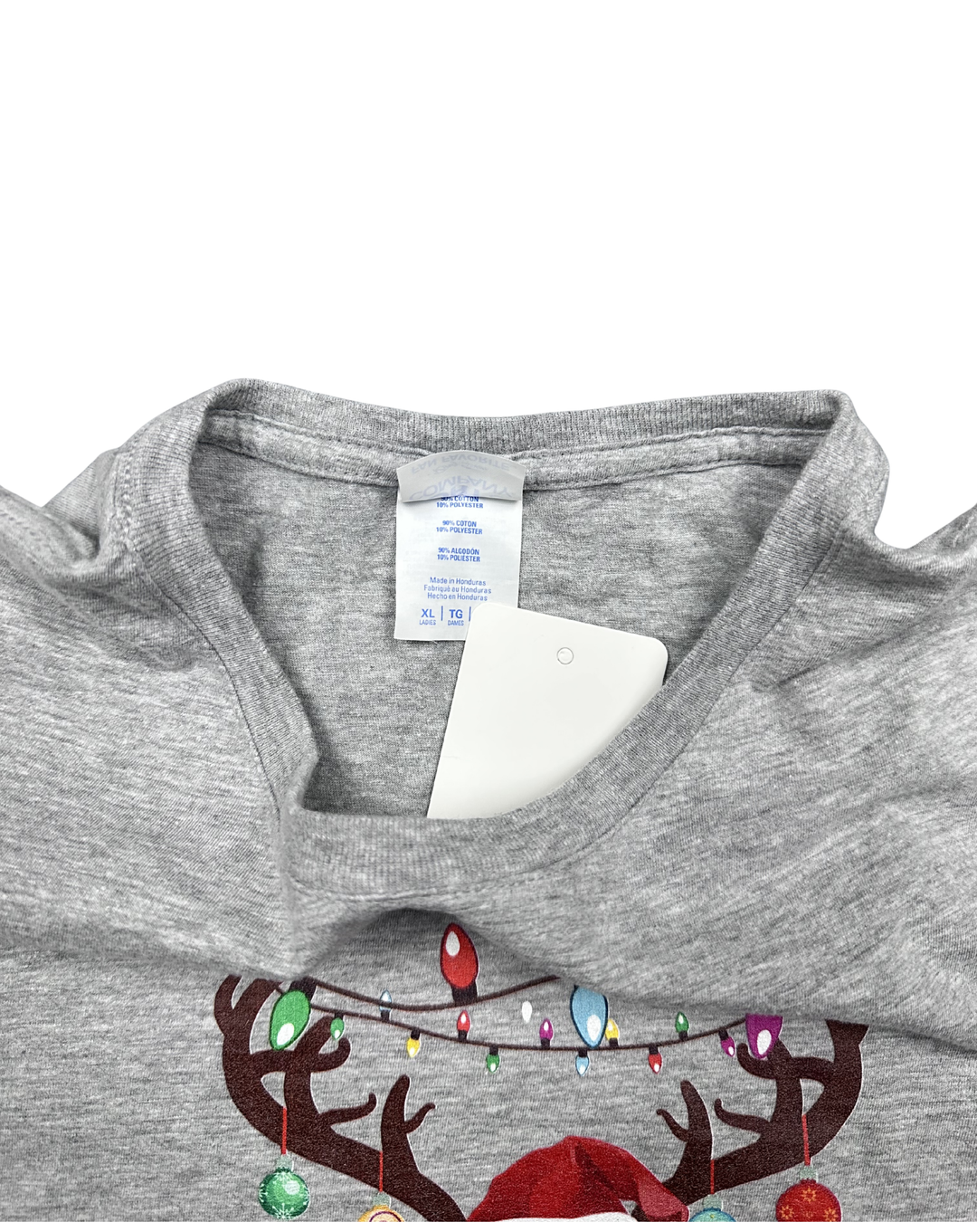Christmas Golden Retriever Reindeer Graphic T-Shirt (XL)