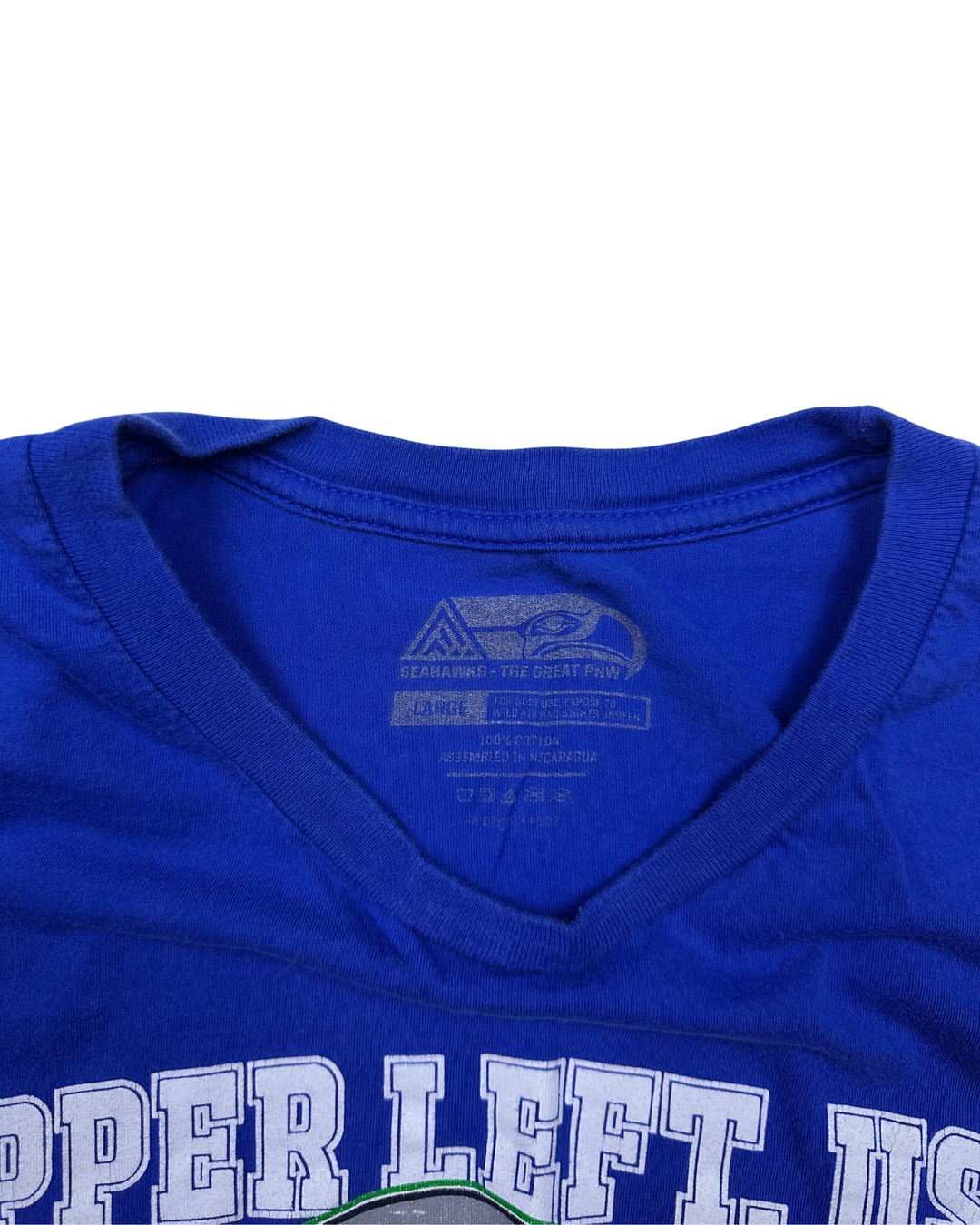 Seattle Seahawks Upper Left USA T-Shirt (large)