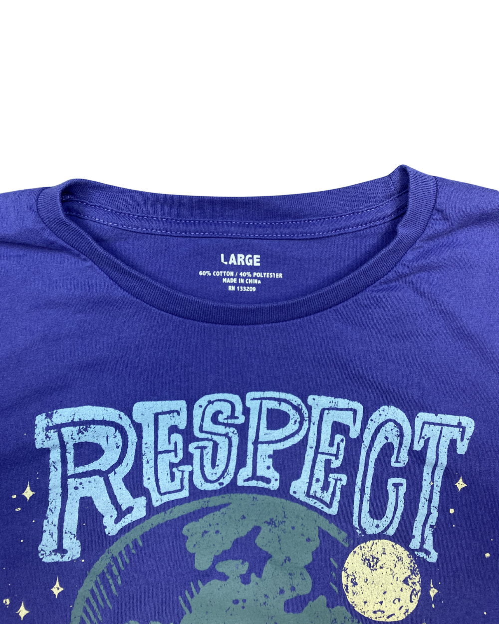 Respect Your Mother Earth Day Graphic T-Shirt (Large)