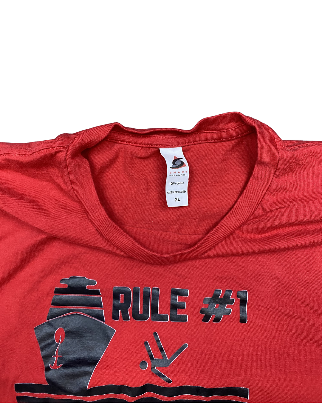 Smart Blanks Rule #1 Don't Fall Off The Boat Cruise Graphic T-Shirt (XL)