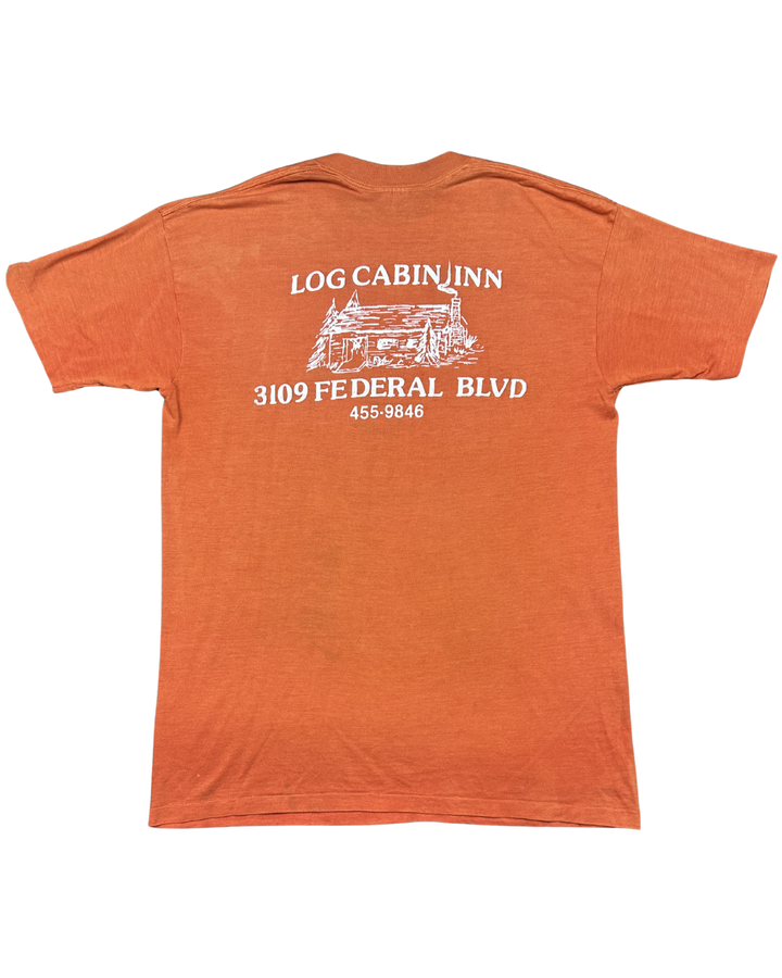 The New Orange Rush Log Cabin Inn Graphic T-Shirt (Large)