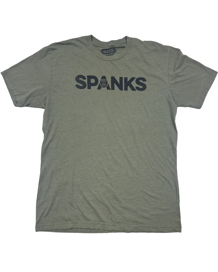 Red Blooded American Spanks SWAT Logo T-Shirt (large)