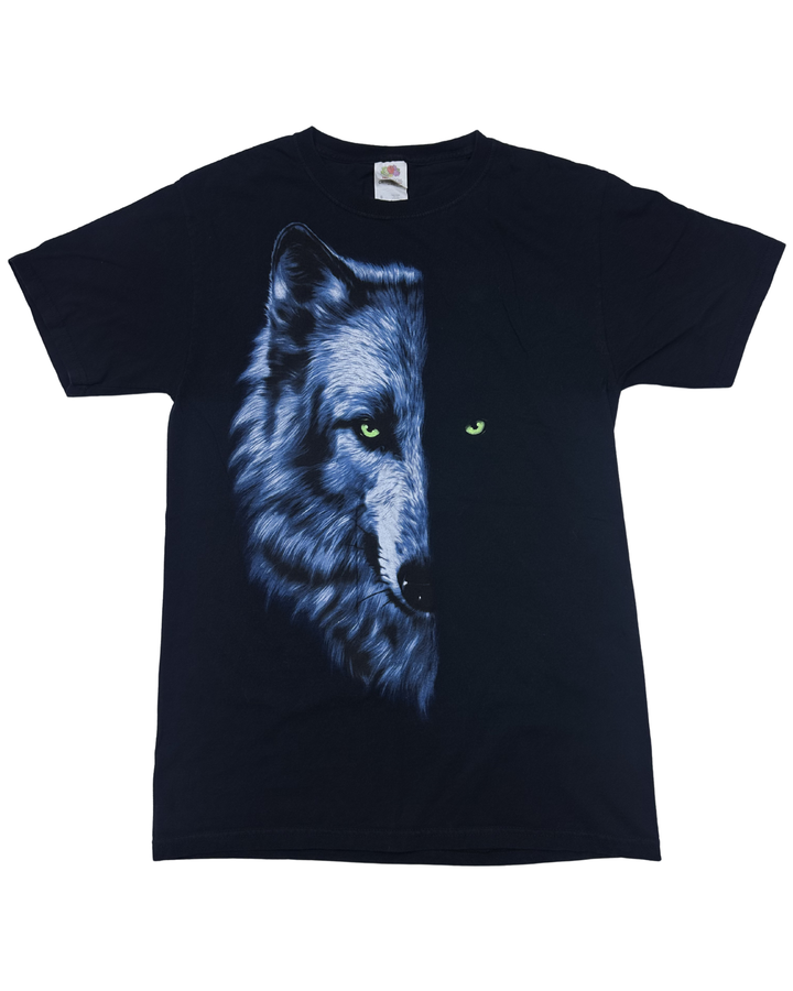 Wolf Face Graphic T-Shirt (small)