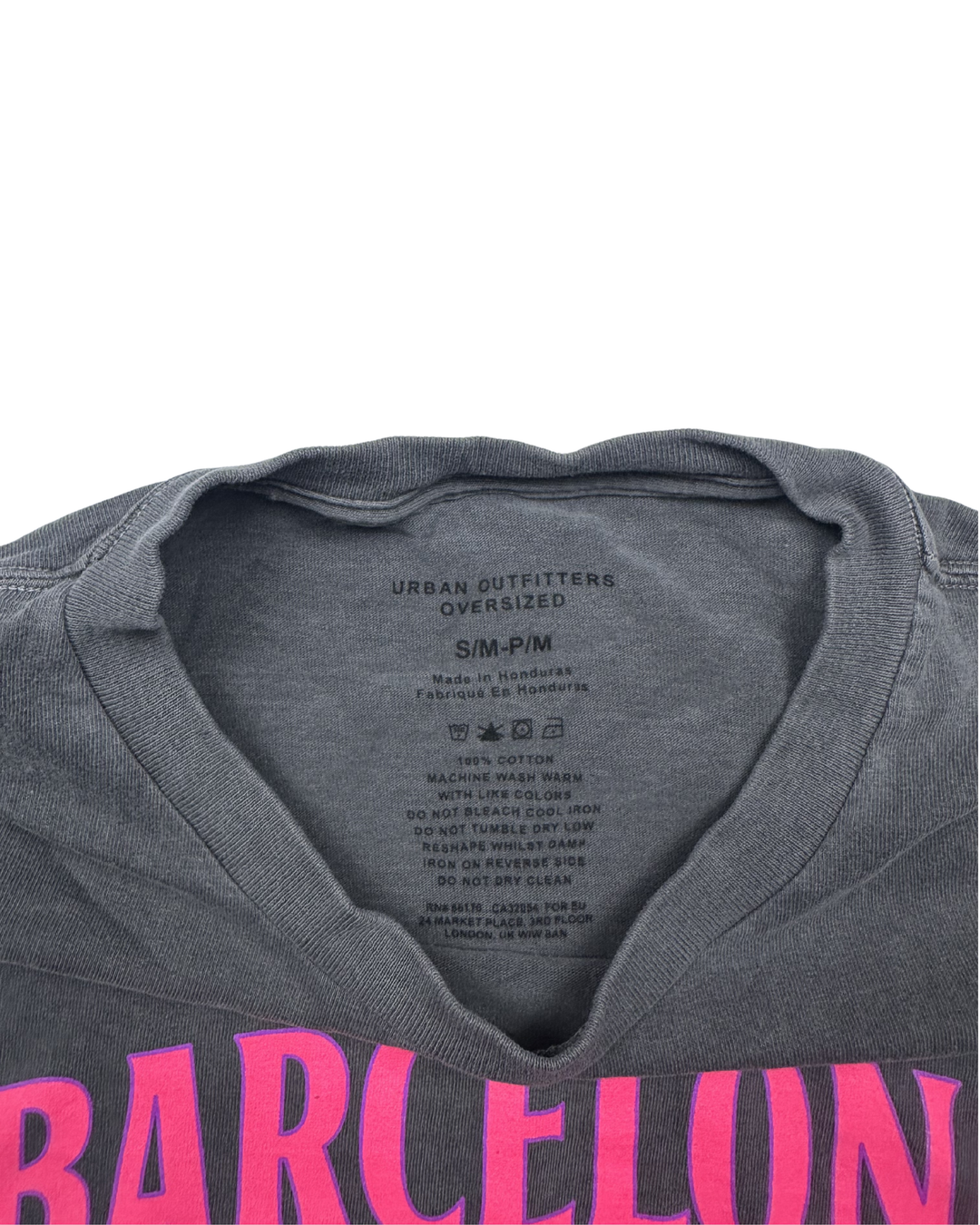 Urban Outfitters Barcelona Oversized Graphic T-Shirt (medium)