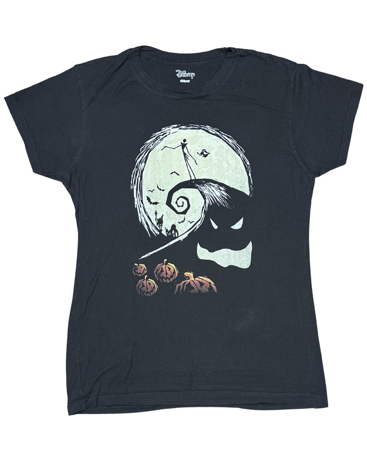 Disney The Nightmare Before Christmas Jack Skellington & Oogie Boogie Graphic T-Shirt (Medium)