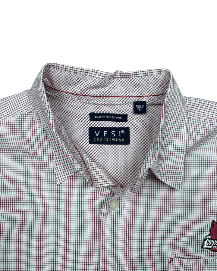 VESI Sportswear Louisville Cardinals Check Button-Down Shirt