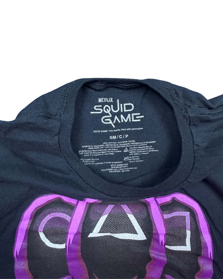 Netflix Squid Game Pink Guards Graphic T-Shirt (Small)