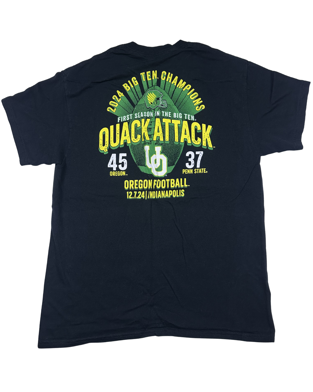 Oregon Ducks 2024 Big Ten Champions Quack Attack T-Shirt (large)