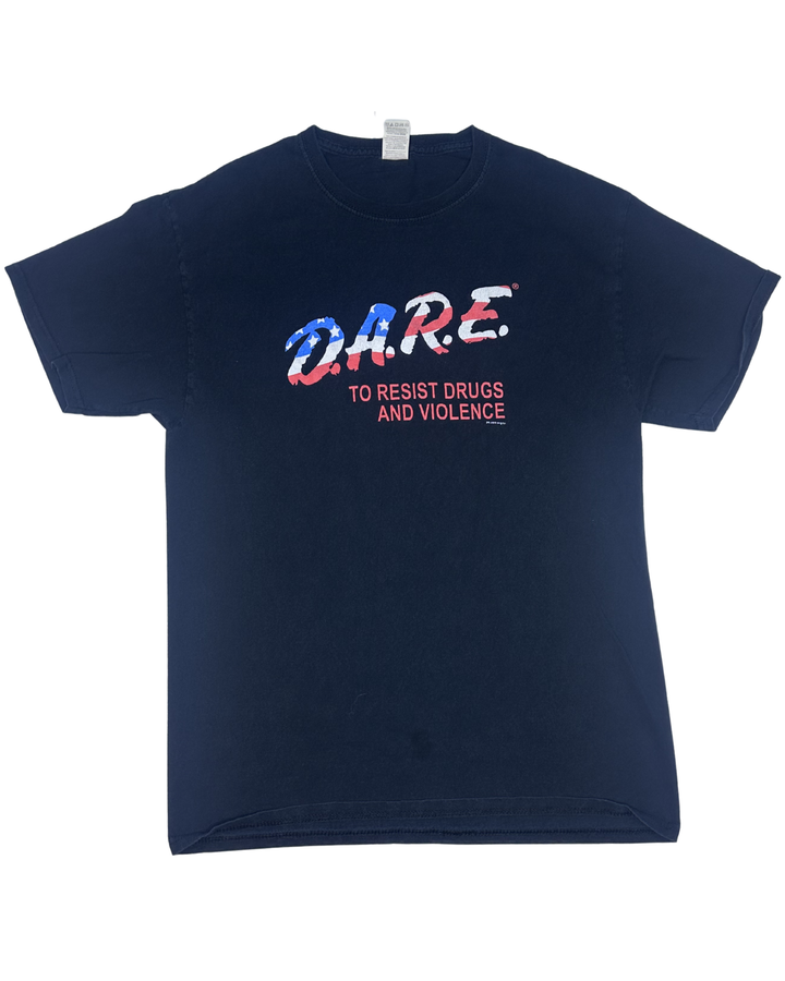D.A.R.E. American Flag Graphic T-Shirt (Medium)
