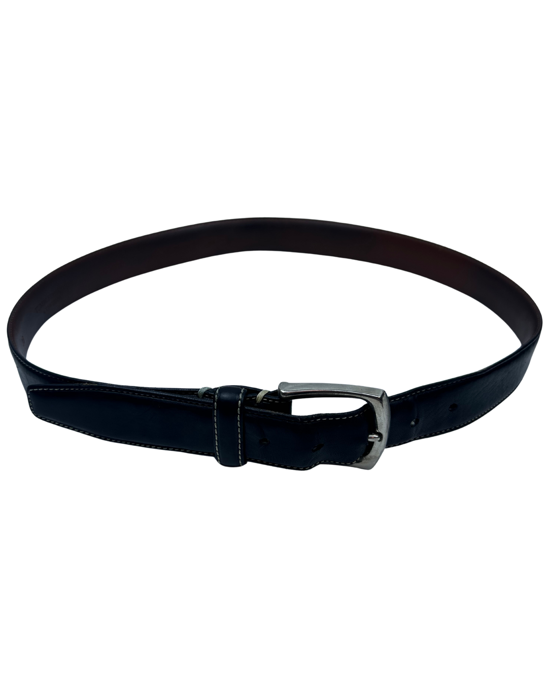 Johnston & Murphy Black Leather Belt (36)