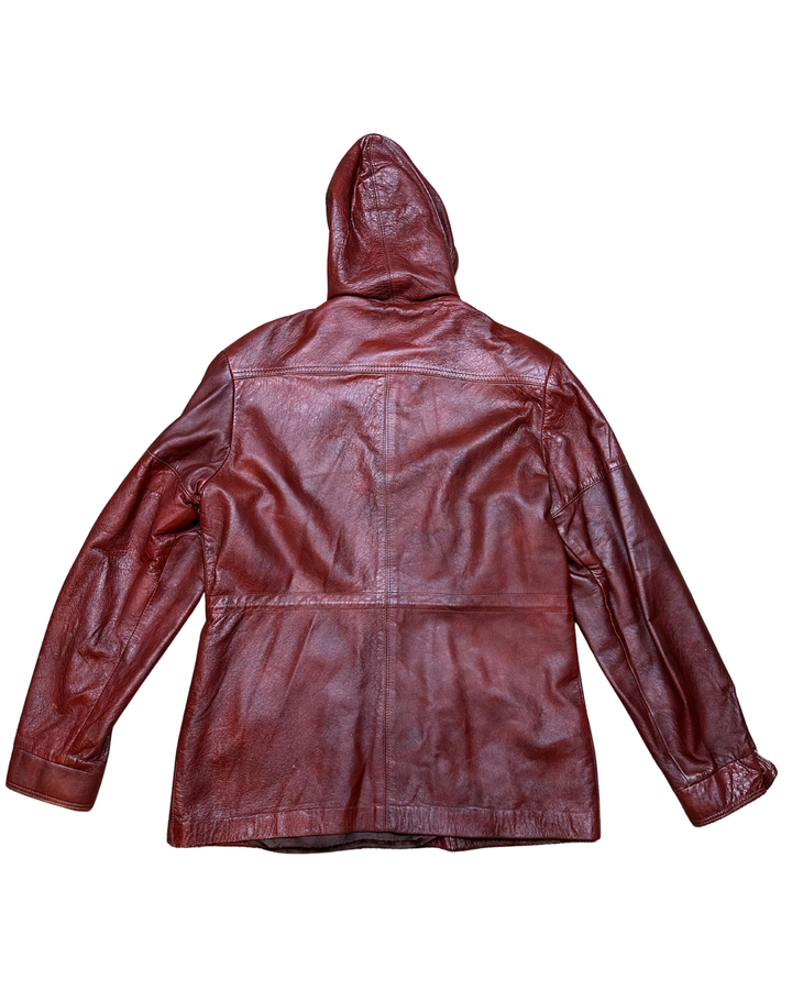 Vintage Angel Skin Cabretta Leather by Grais Jacket w/ hood (40R)