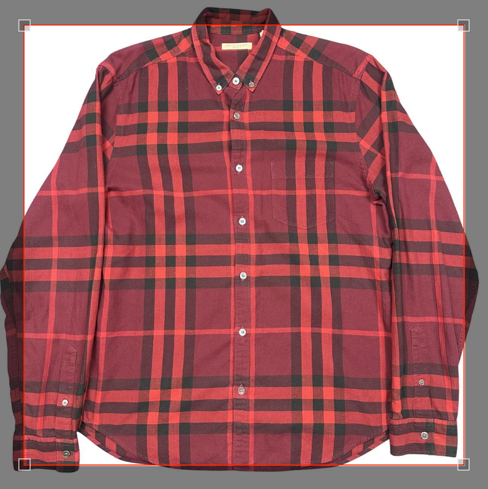 Burberry Button-Down Long Sleeve Shirt (large)